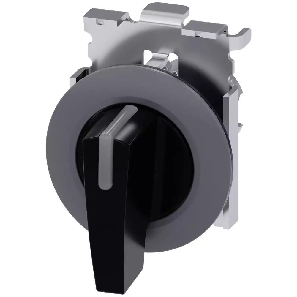 Siemens SIRIUS ACT 3SU10 Series 3 Position Selector Switch Head, 30mm Cutout, 3SU1062-2EM10-0AA0