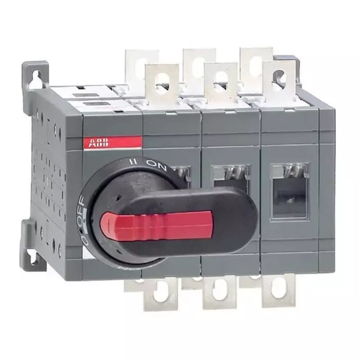 ABB 3P Pole Plug In Isolator Switch - 160A Maximum Current, 110kW Power Rating, IP65, 1SCA022772R6510