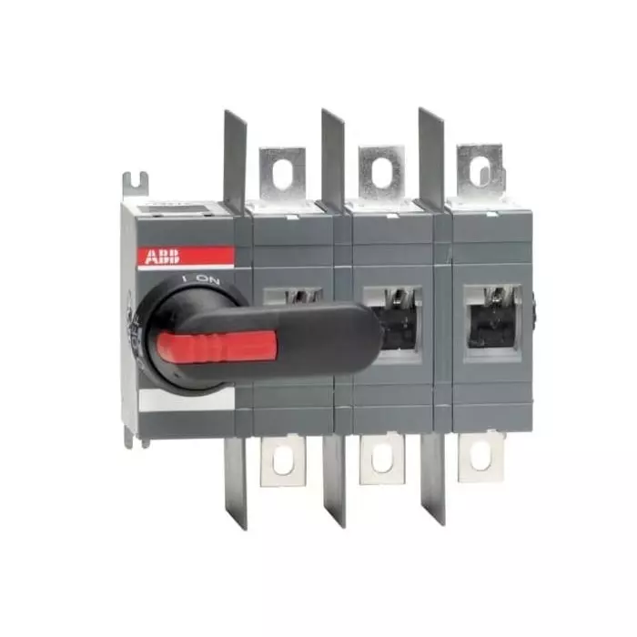ABB OT Pole Base Mounting Switch Disconnector - 400A Maximum Current, 400kW Power Rating, IP65, 1SCA022718R9670 OT400U03P