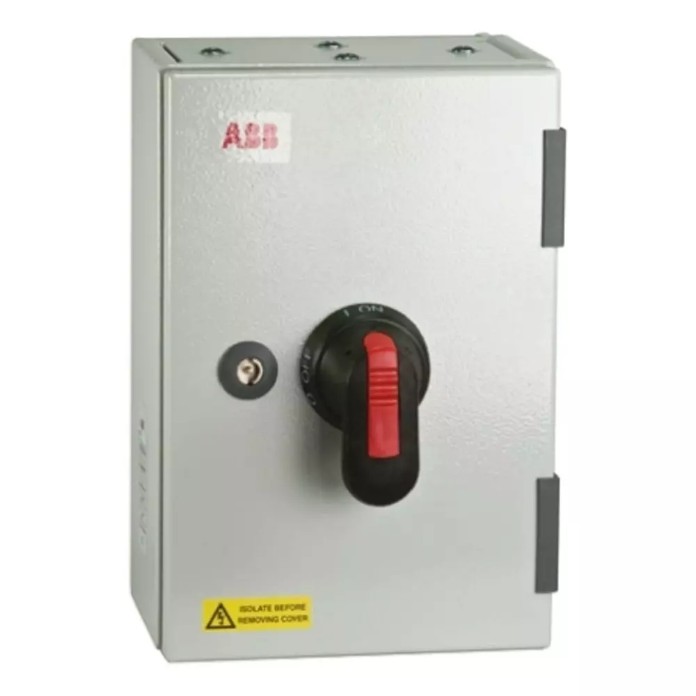 ABB 3 + N Pole Wall Mount Isolator Switch - 200A Maximum Current, OS200TPN-A