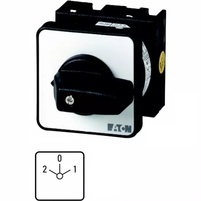 EATON 3P 3 Position 45° Motor Reversing Cam Switch, 690 V (Volts), 20A, Toggle Actuator, 001619 T0-3-2/E