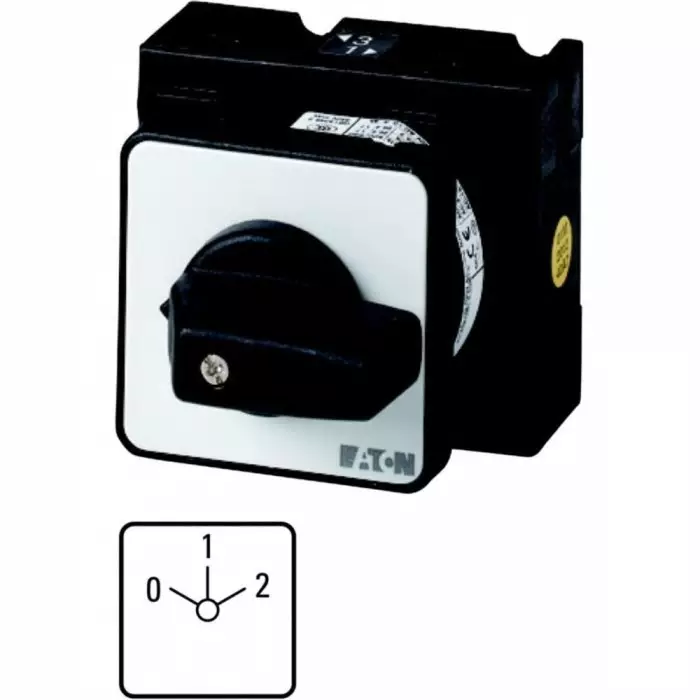 EATON 3P 3 Position 60° Changeover Cam Switch, 690 V (Volts), 32A, Short Thumb Grip Actuator, 000956 T3-3-8451/EZ
