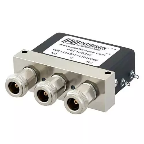 Pasternack Coaxial Switch Quick Connect Termination SPDT 28 V DC, PE71S6397