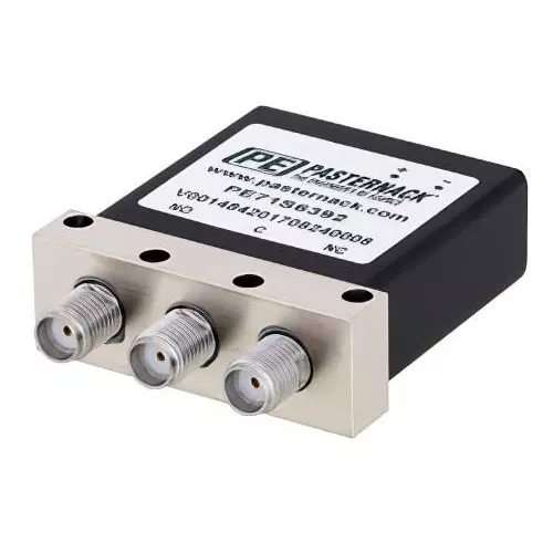 Pasternack Coaxial Switch Quick Connect Termination SPDT 12 V DC, PE71S6392