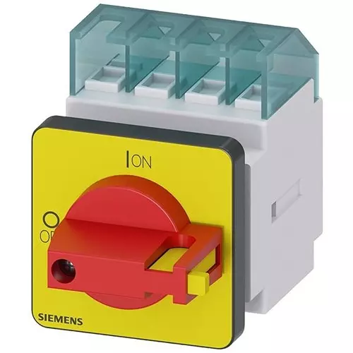 Siemens Panel Mount Discon Switch 3PST Non-Illuminated 16 Amp, 982-3LD20220TK13