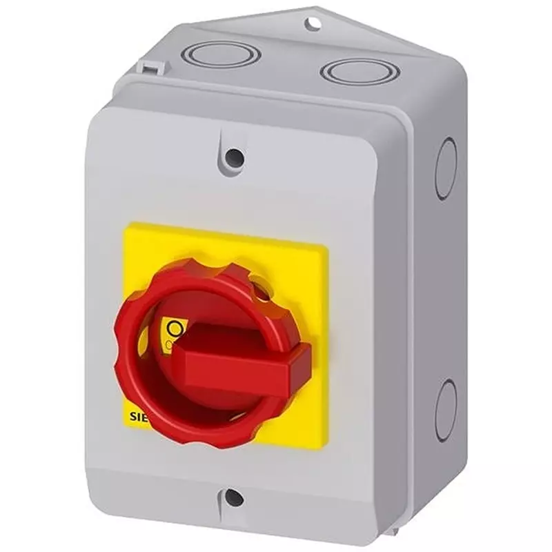Siemens Panel Mount Discon Switch 3PST Non-Illuminated 25 Amp, 982-3LD21640TB530US2