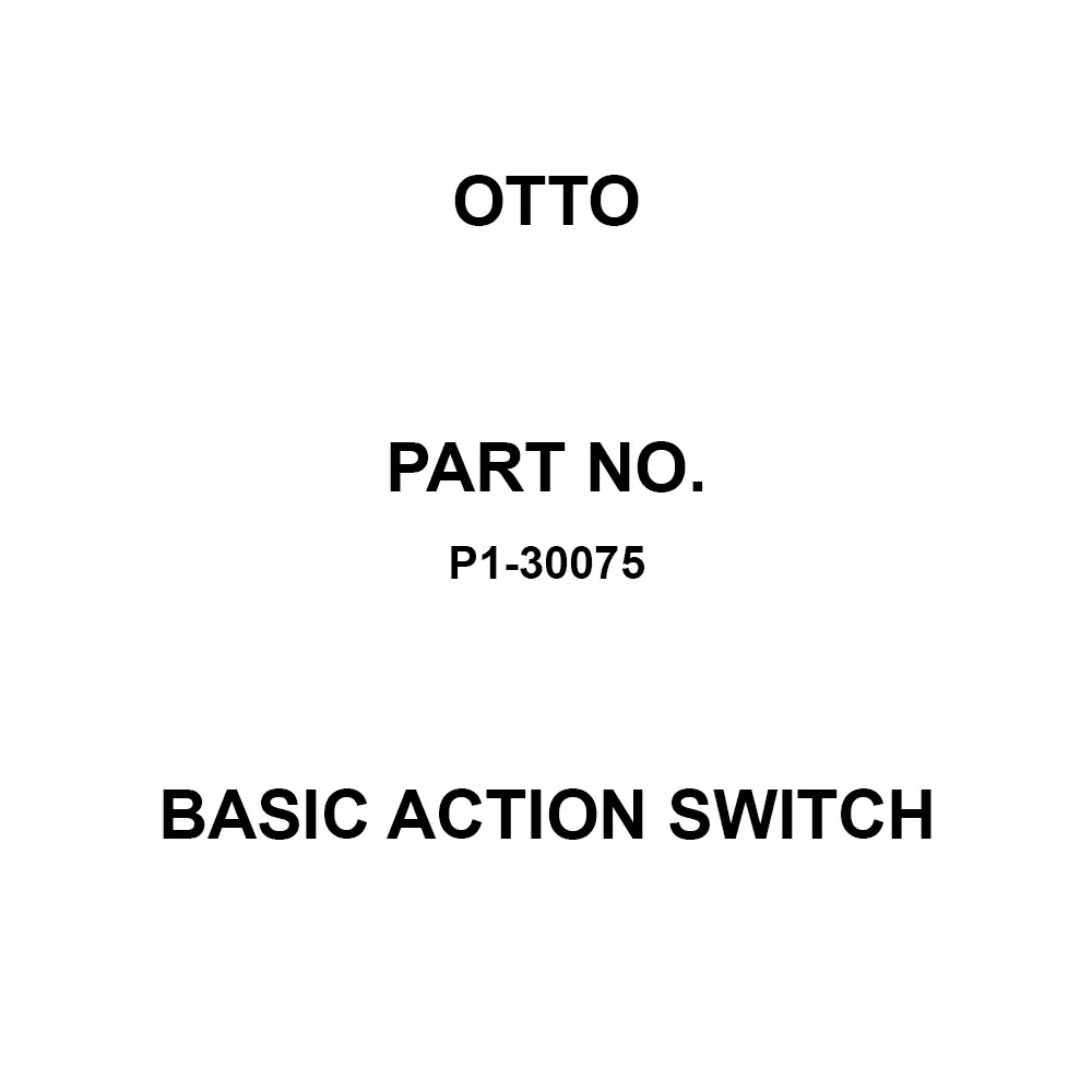 Otto Momentary Basic Action Switch 10 Amp PCB Mount, P1-30075