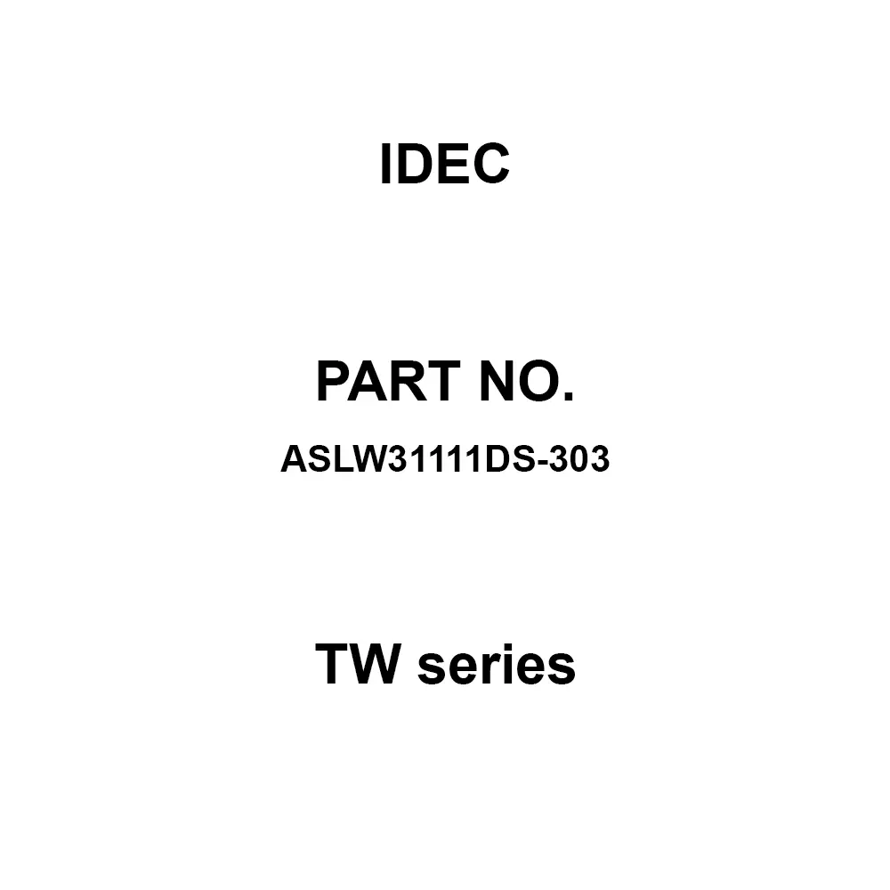 IDEC TW Series 1A1B M3.5 Screw Terminal 600 V, ASLW31111DS-303