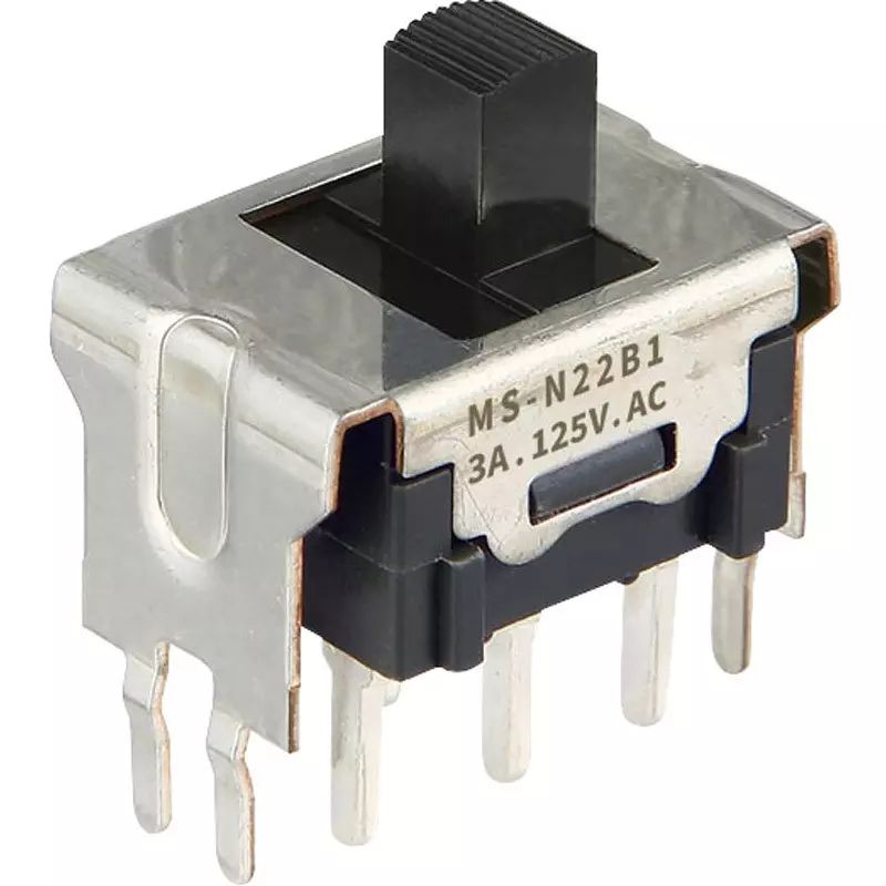 NKK SWITCHES Slide Switch 2 Pole, MS-N23B4B