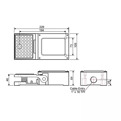 JAIBALAJI Heavy Duty Foot Switch without Guard 1NO+1NC Contact 600 V AC Insulation Voltage 15 Amp Thermal Current, JBMSH-45