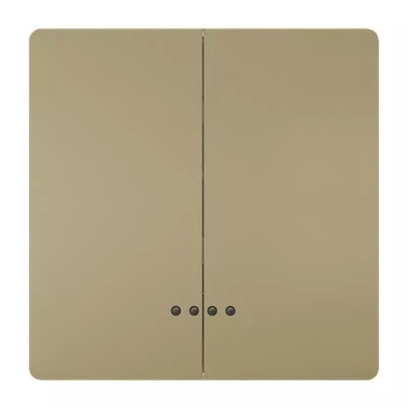 Siemens Gold Rocker Switch, 2 Way, 2 Gang, 5TG71, 5TG7145-0MG01