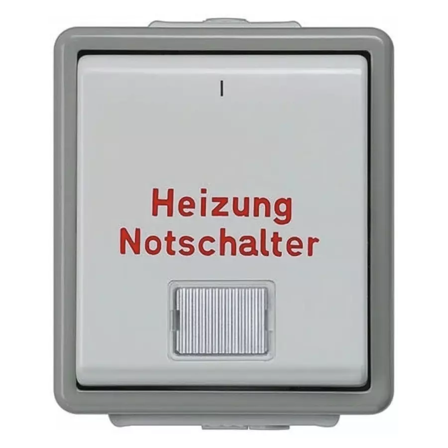 Siemens Grey Rocker Light Switch, 1 Gang, Delta, 5TA4742