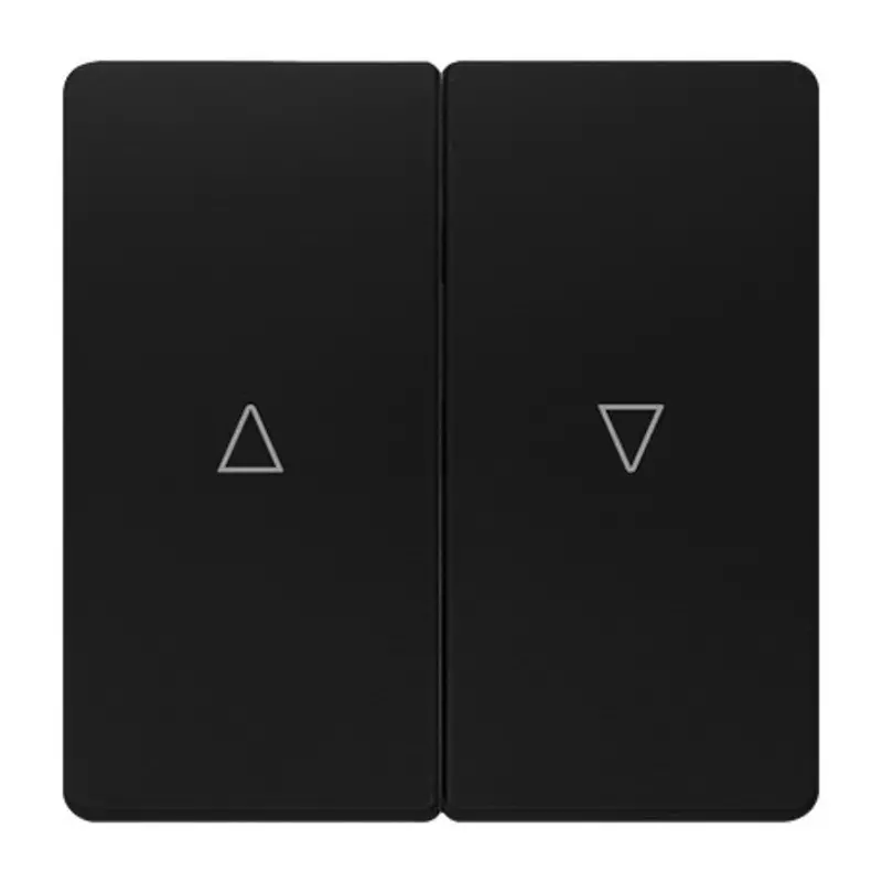 Siemens Black Rocker Switch, 2 Way, 2 Gang, 5TG6214, 5TG6214-0SB00