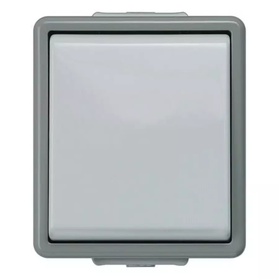 Siemens Grey Rocker Light Switch, 1 Gang, Delta, 5TA4707