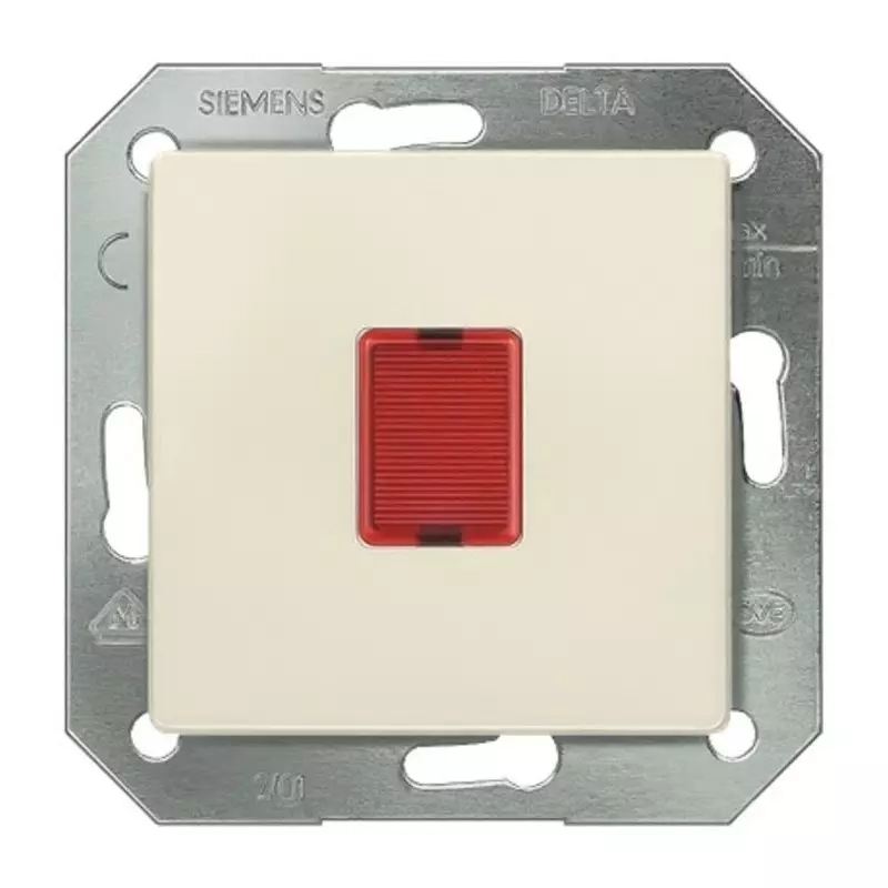 Siemens Red, 1 Way, 1 Gang, 5TD28, 5TD2814