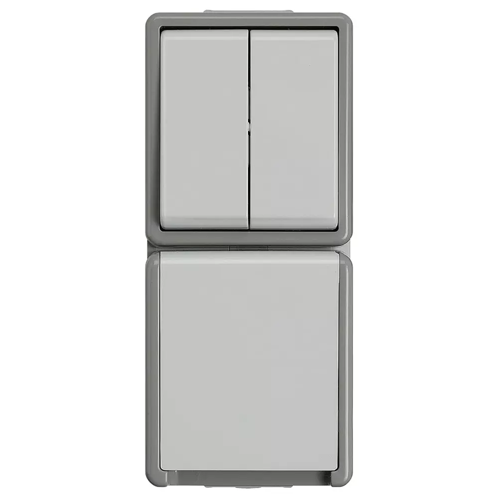 Siemens Grey Push Button Light Switch, DELTA, 5TA4815