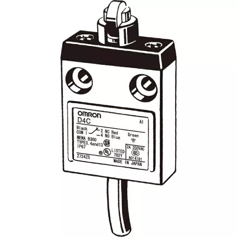 Omron Small Compact Limit Switch, D4C-1803