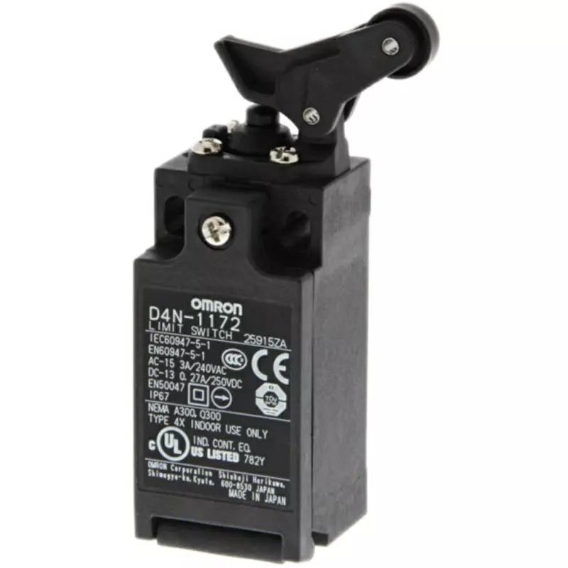 Omron Safety Limit Switch Compact Type 2-Contact Series With Direct Opening Operation, D4N-9172