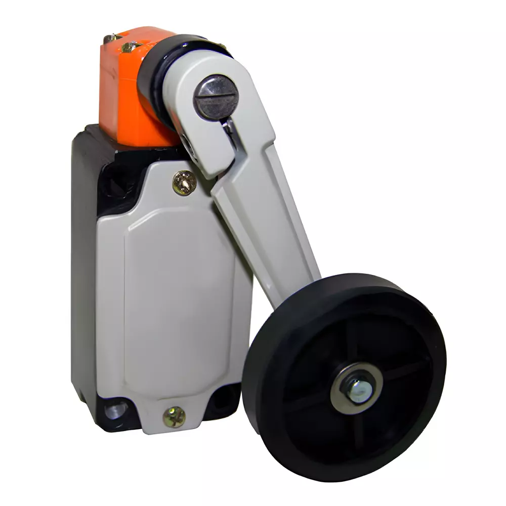 Avon Limit Switch 1NO + 1NC Crank 50 mm Rubber Roller 76 mm Lever, NLS-114-76-RRL-50 (Pack of 10)