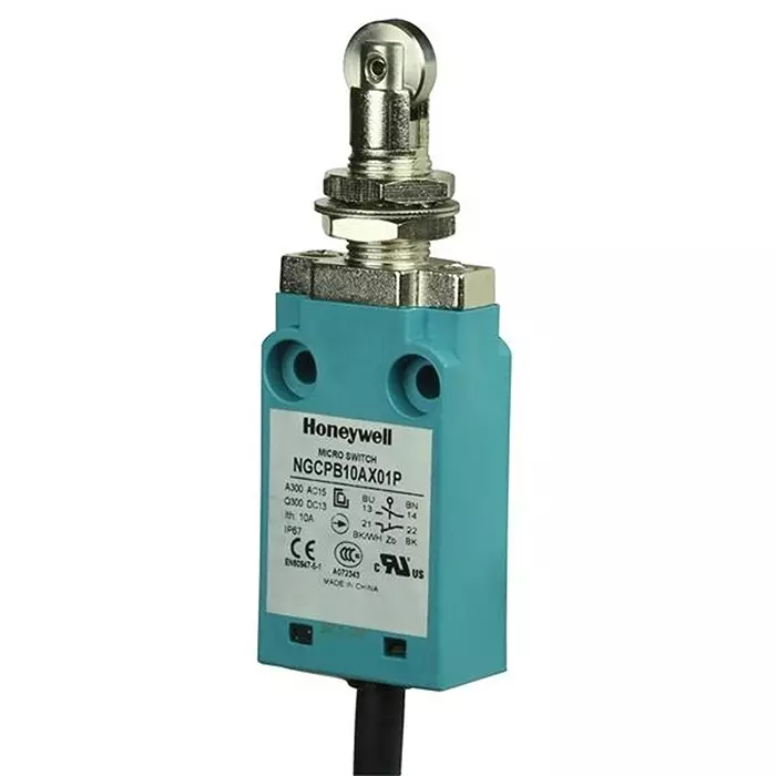 Honeywell Limit Switch Non-Illuminated Cable Termination 10 Amp Roller Plunger Actuator, NGCPB10AX01P
