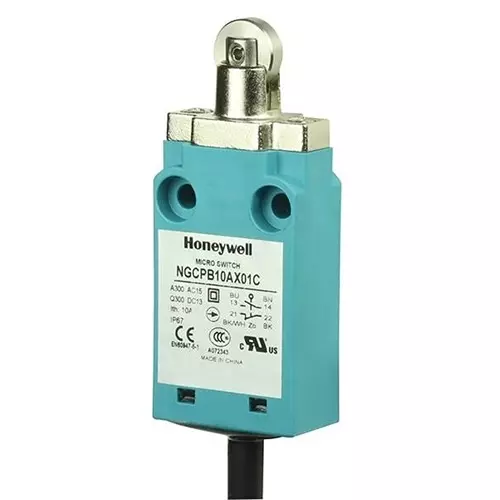 Honeywell Limit Switch Non-Illuminated Cable Termination 10 Amp Roller Plunger Actuator, NGCPB10AX01C