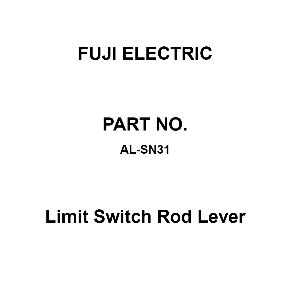 Fuji Electric Limit Switch Rod Lever 100 mohm or more at DC 500 V, AL-SN31