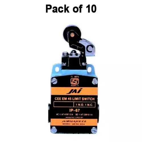 jai-balaji-cee-em-45-series-limit-switch-with-normal-roller-lever-snap-action-1no-1nc-contact-10-amp-continuous-current-45-54-pack-of-10