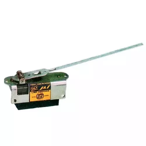 Jai Balaji Precision Limit Switch with 6 Inch(150 mm) Long Lever 1NO+1NC Contact 600 V AC Insulation Voltage 15 Amp Thermal Current, JO1SILL (Pack of 10)