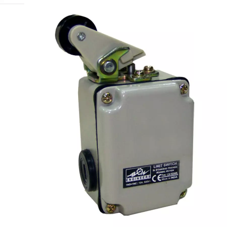 Avon Limit Switches 1NO + 1NC Casted Cover With Angular Roller Lever, LS-102-ARL