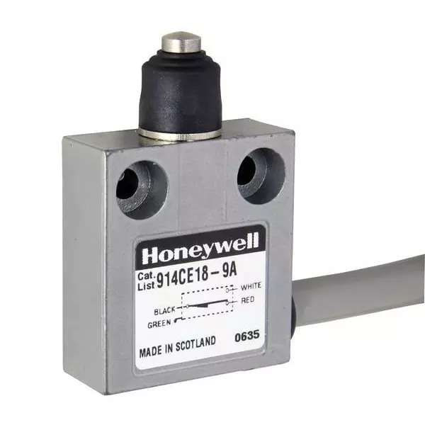 Honeywell Limit Switch Non-Illuminated Screw Termination 5 Amp Plunger Actuator 28 V DC, 914CE18-9A