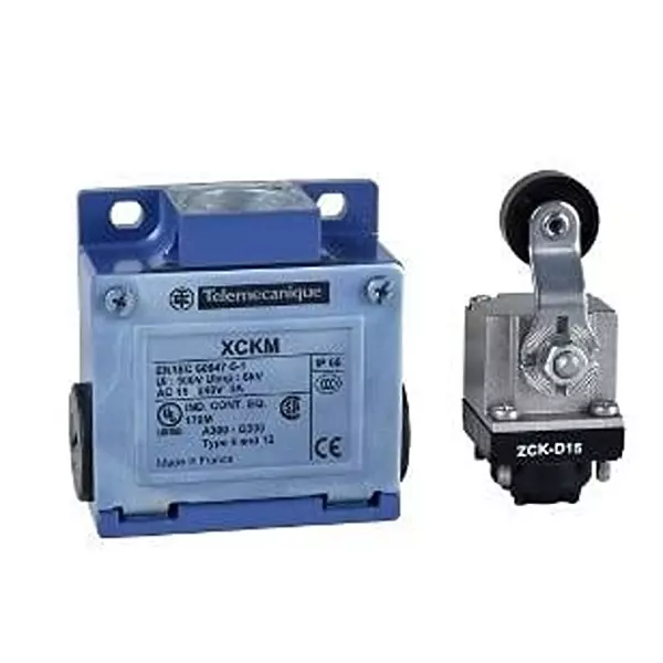 Telemecanique Limit Switch Non-Illuminated Screw Termination 10 Amp Roller Lever Actuator 250 V DC, XCKM115H7
