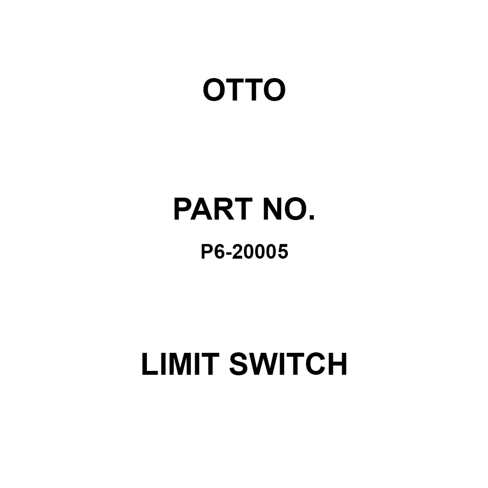 Otto Limit Switch Wire Lead Termination Bushing Mount, P6-20005
