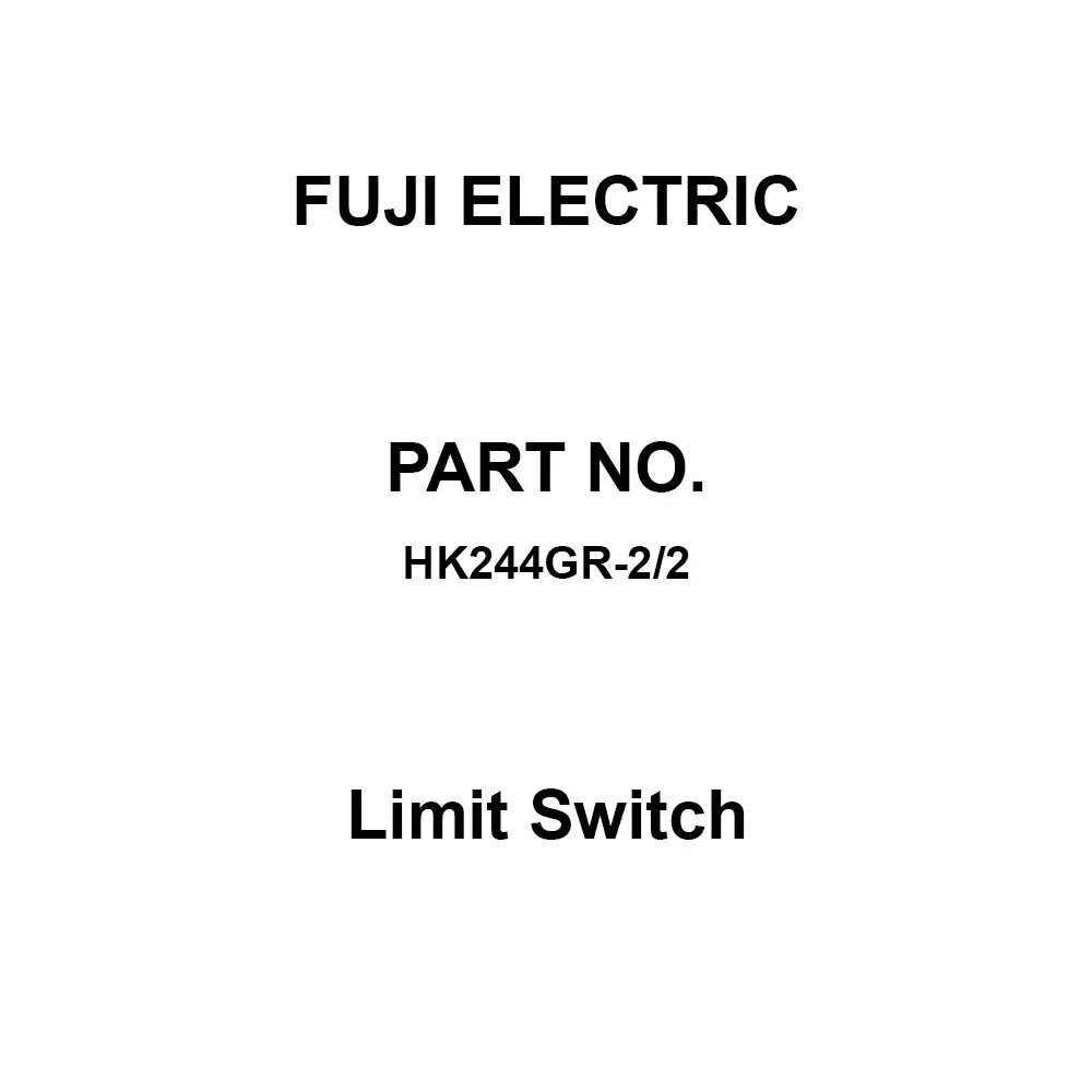 Fuji Electric Limit Switch 2A2B Contact Configuration, HK244GR-2/2