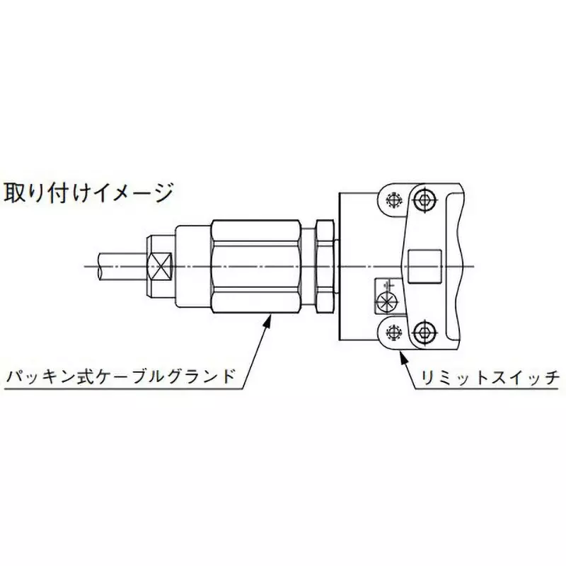 Azbil Limit Switch Φ12 to 14 mm Suitable Wire Dia, EXPC-22B-2