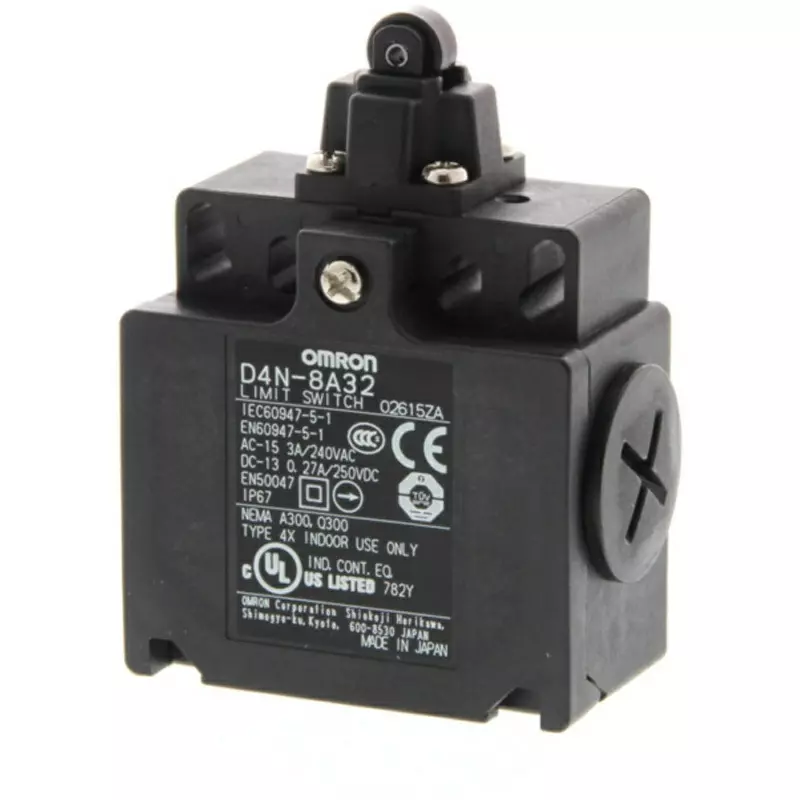 Omron Safety Limit Switch Compact Type 2-Contact Series With Direct Opening Operation, D4N-8132