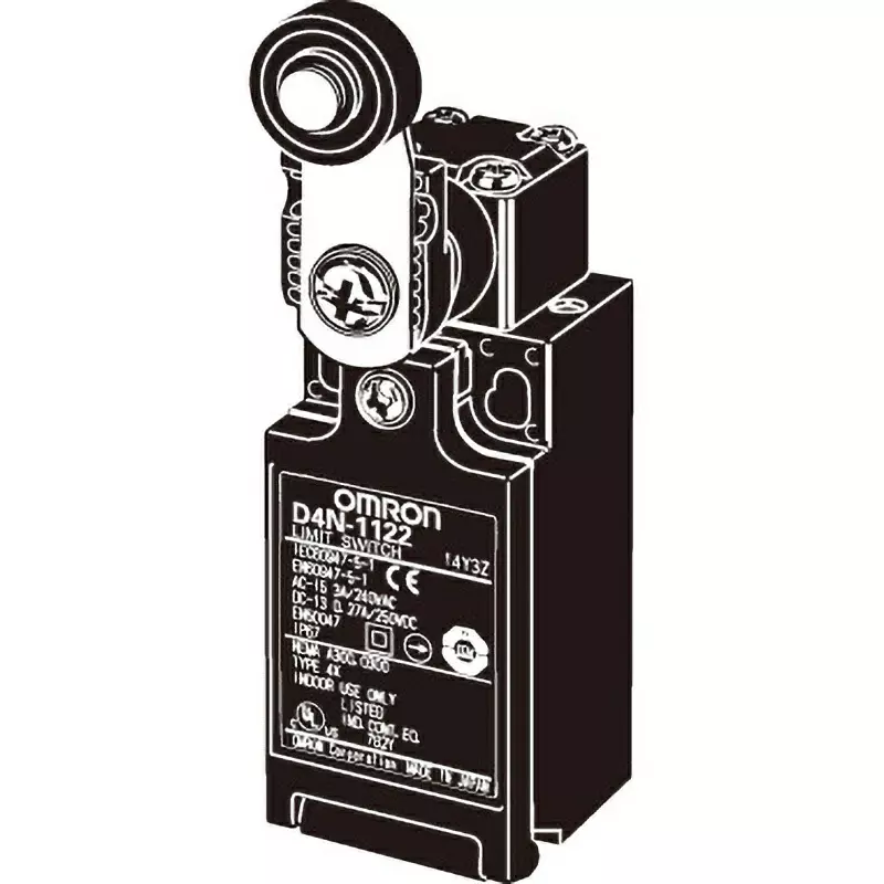 Omron Safety Limit Switch 1NC/1NO Compact Type 2-Contact Series With Direct Opening Operation, D4N
