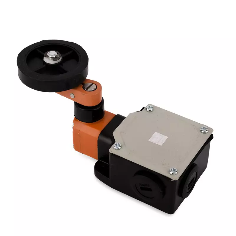 Avon Wide Oil Tight Limit Switch with Crank Rubber Roller Lever Normal Action 38 mm Length & 40 mm Dia 1 NO + 1 NC, B-304/30/38/76-RRL(40/50)