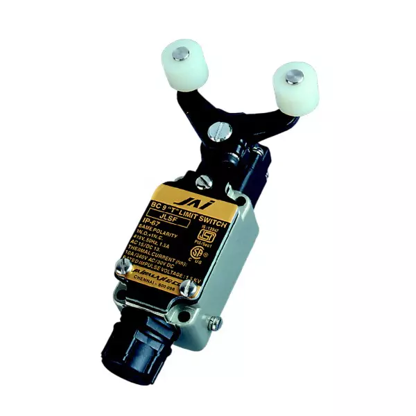 JAIBALAJI BC9 ‘T’ Series Oil Tight Limit Switch With Fork Lever Roller Inline 1 NO + 1 NC Contact, JLSLF(M)