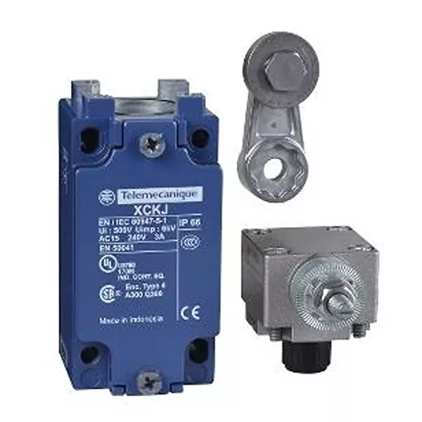 Telemecanique Limit Switch Non-Illuminated Screw Termination 10 Amp Roller Lever Actuator 250 V DC, XCKJ10511H7