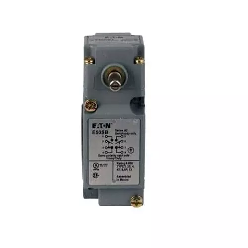 EATON Limit Switch Non-Illuminated Screw Termination 1 & 10 Amp Side Rotary Actuator 250 V DC, E50BR1