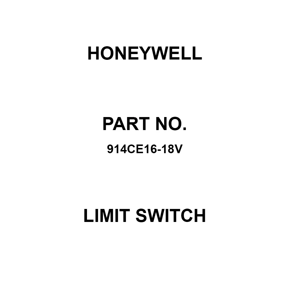 Honeywell Limit Switch Screw Termination, 914CE16-18V
