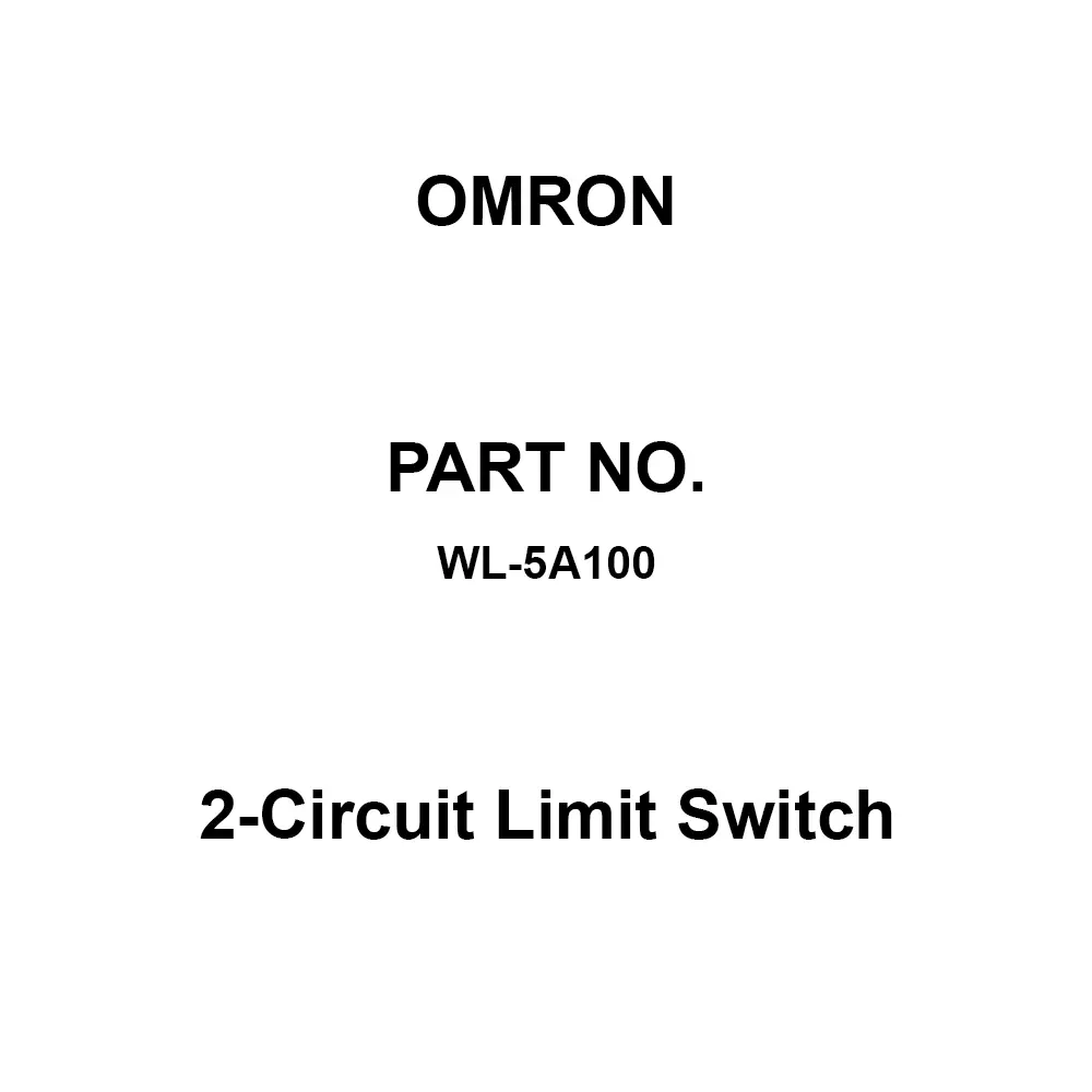 Omron 2-Circuit Limit Switch Folk Lock Lever A Actuator, WL-5A100
