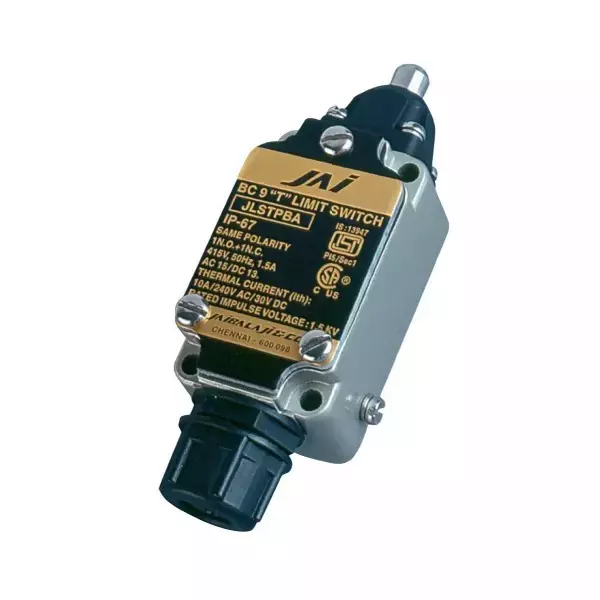 Jai Balaji BC9 ‘T’ Series Oil Tight Limit Switch With Top Push Button Type 1 NO + 1 NC Contact, JLSTPB (Pack of 10)