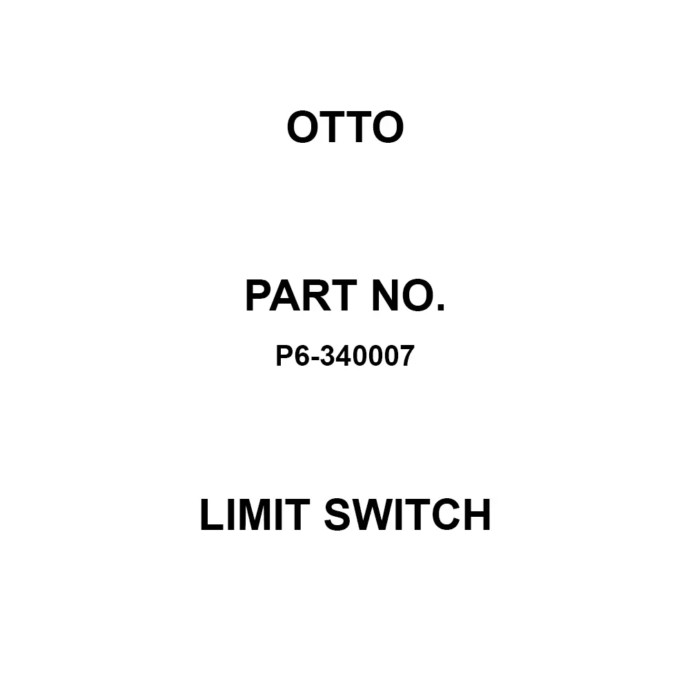 Otto Limit Switch Wire Lead Termination Through Hole, P6-340007