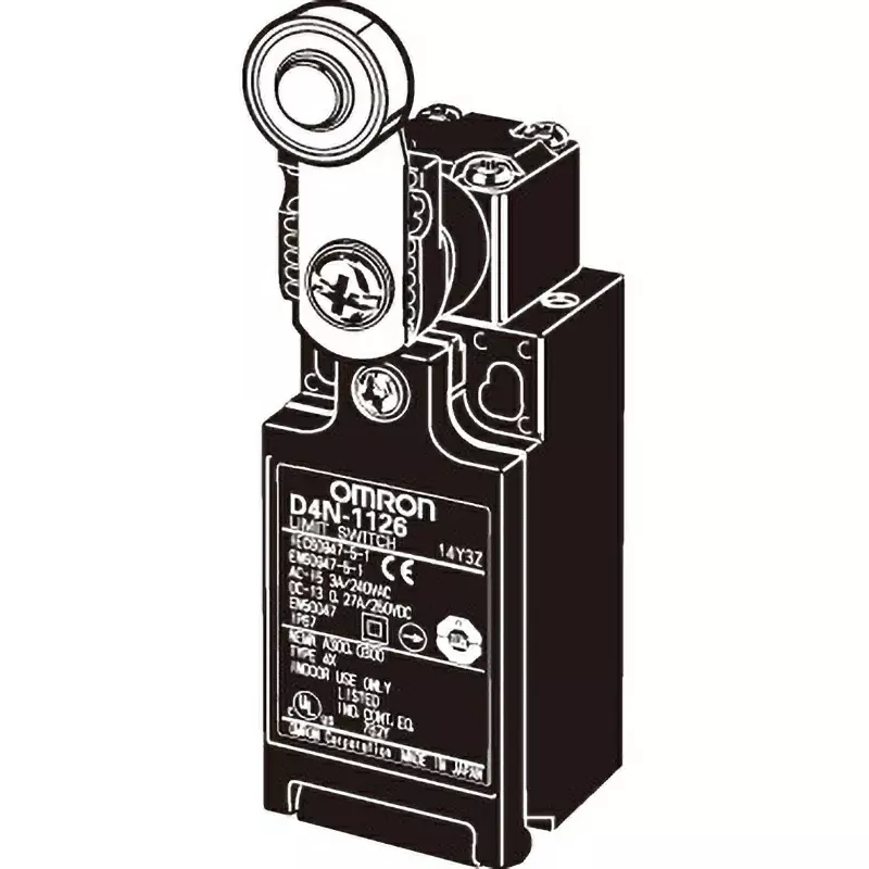Omron Safety Limit Switch Compact Type 2-Contact Series With Direct Opening Operation, D4N-4126
