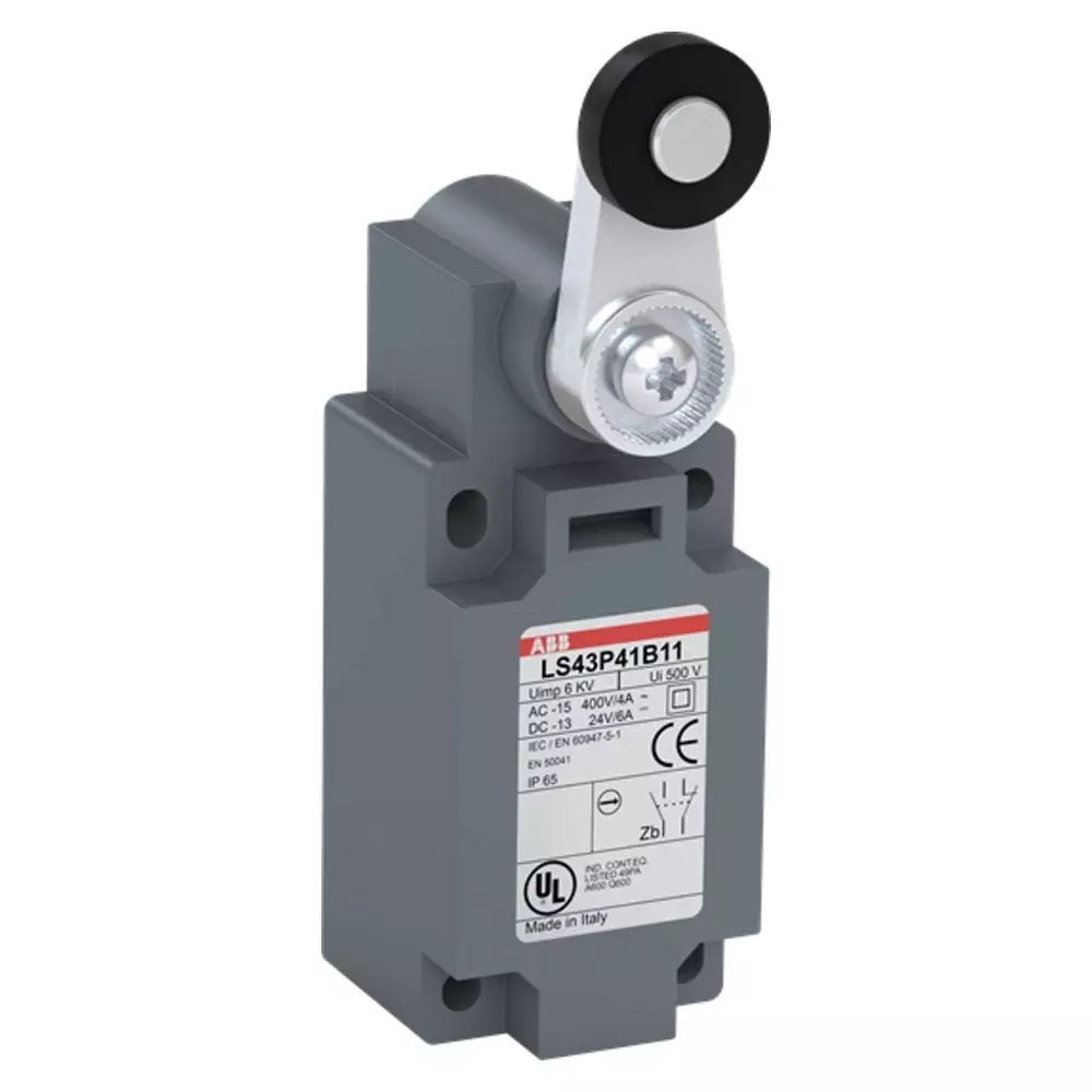 ABB Roller Lever Limit Switch, 1NO/1NC, IP65, Fibreglass Plastic Housing, 400 V AC ac Max, 1SBV010741R1211 (Pack of 10)