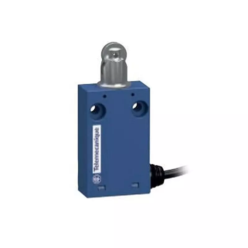 Telemecanique Limit Switch Non-Illuminated Screw Termination ±100 mA, ±750 mA Roller Plunger Actuator 250 V DC, XCMH2102L1