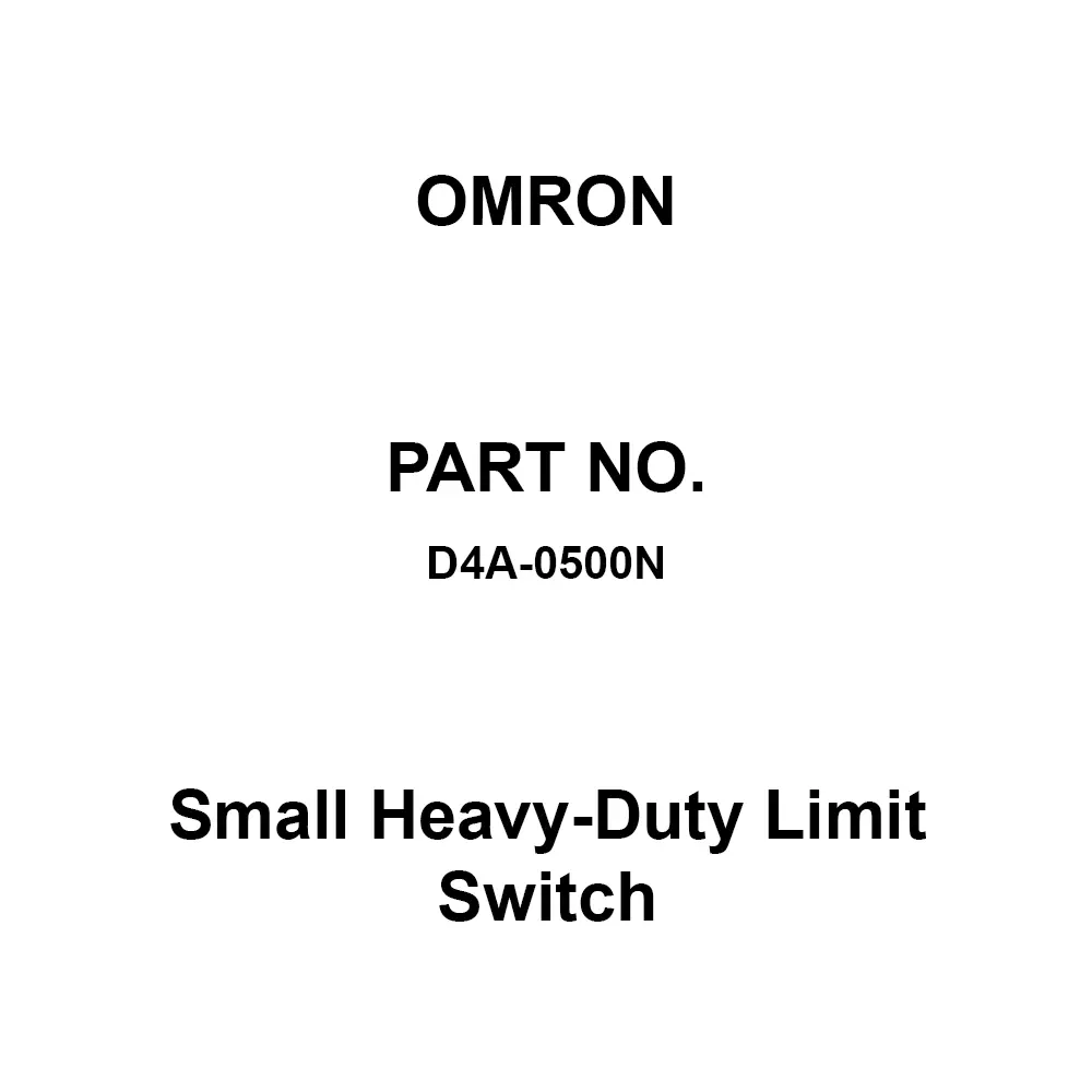 Omron Small Heavy-Duty Limit Switch Switch Box Switch Box (4-Circuit Double-Cut Type)