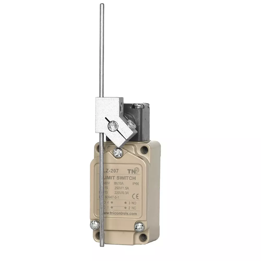 TNI Adjustable Lever Limit Switch Heavy Duty Aluminum Die Cast Body and 1.36 Kg Operating Force, SLZ-207