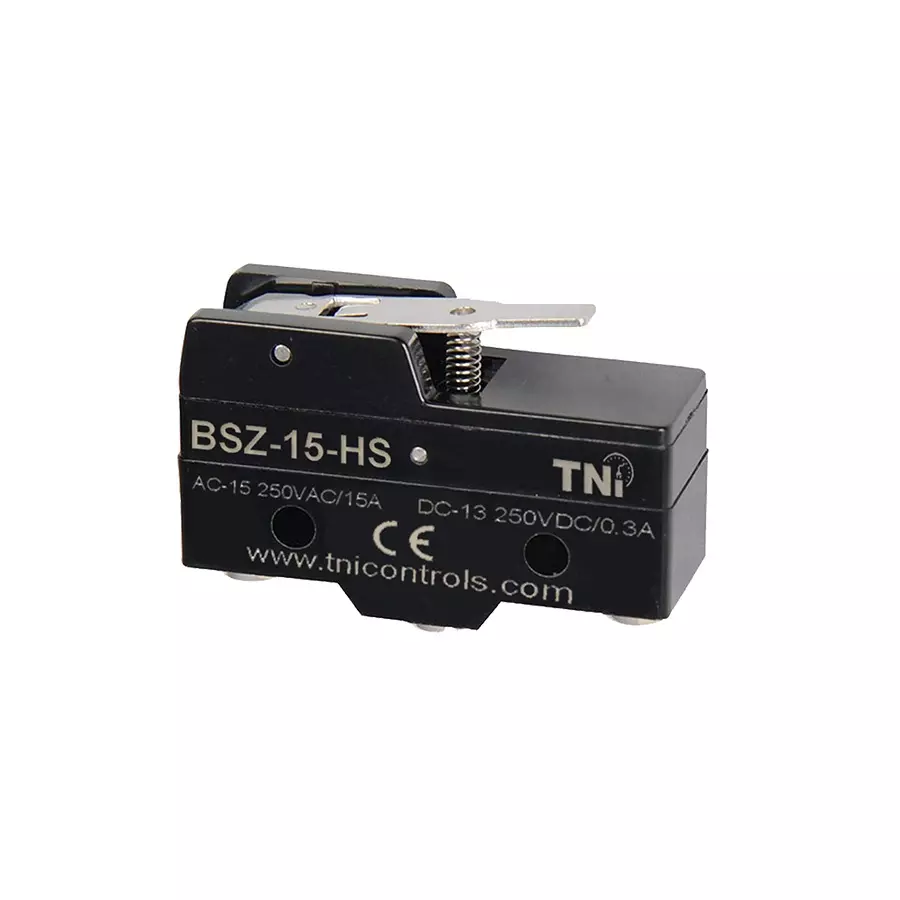 TNI Short Hinge Lever Basic Limit Switch High Grade ABS Plastic Body and 1.57 N Operating Force, BSZ-15-HS
